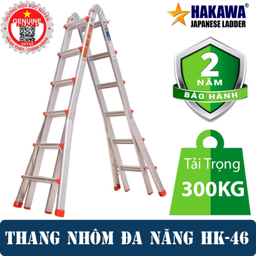 Thang Nhôm Trượt Chữ A Hakawa HK-46